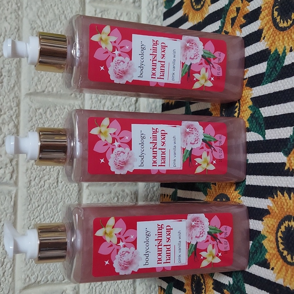 Brand new Bodycology Nourishing hand soap *Pink Vanilla wish scent 😍 ***3 x $8!